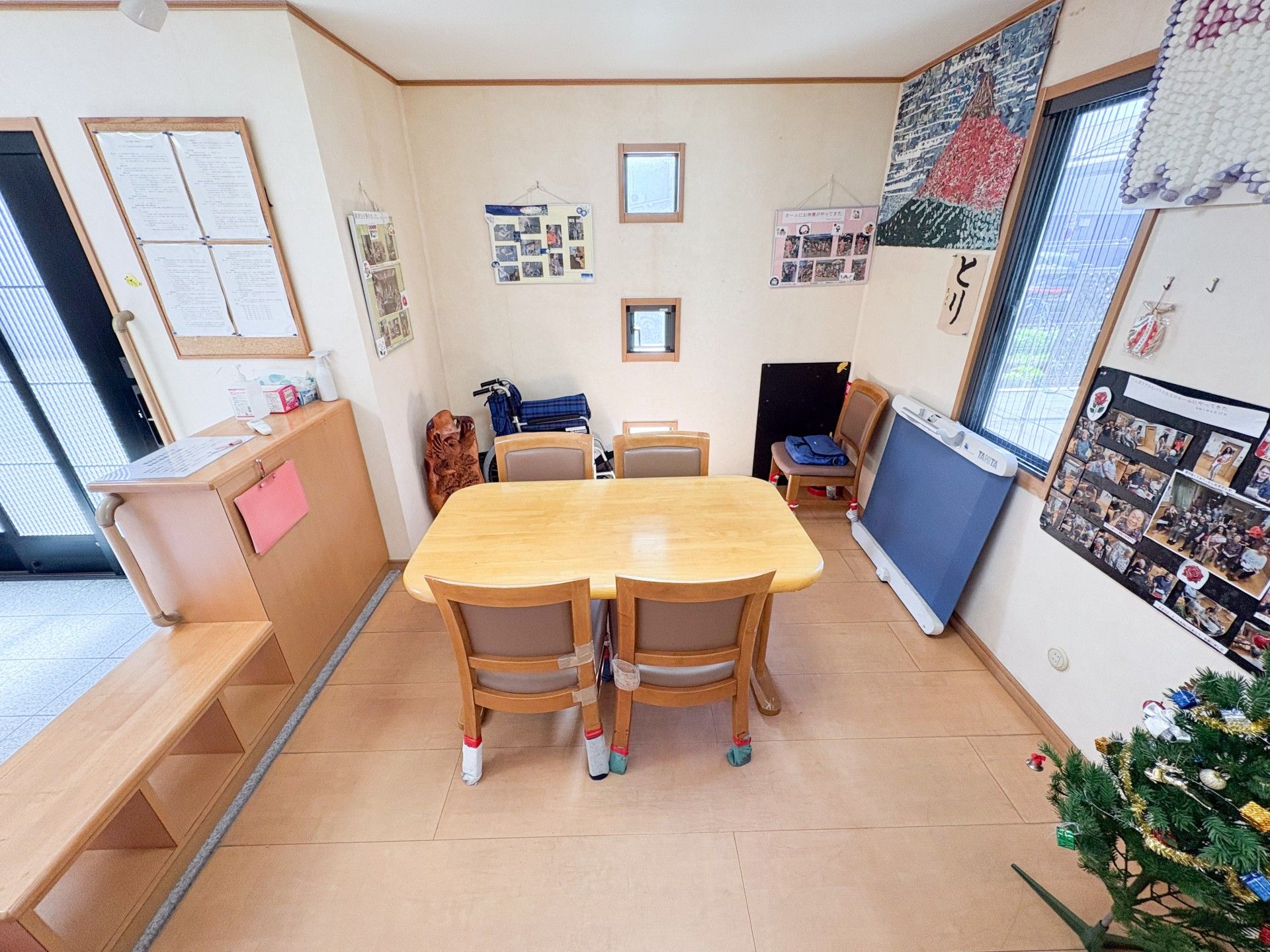 温かみのある談話スペース