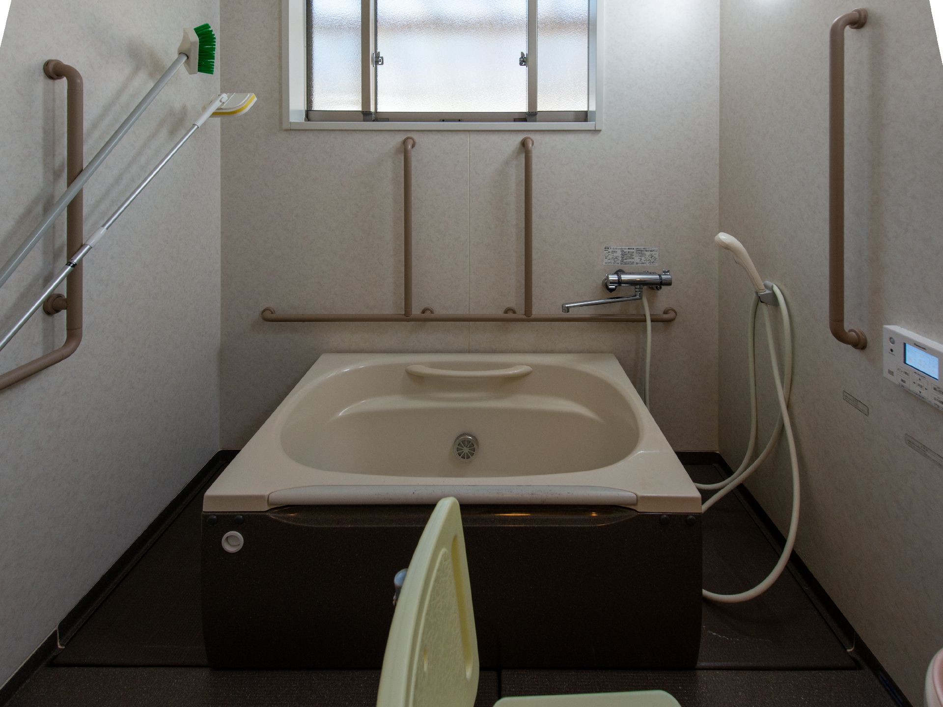 湯船がついている浴室