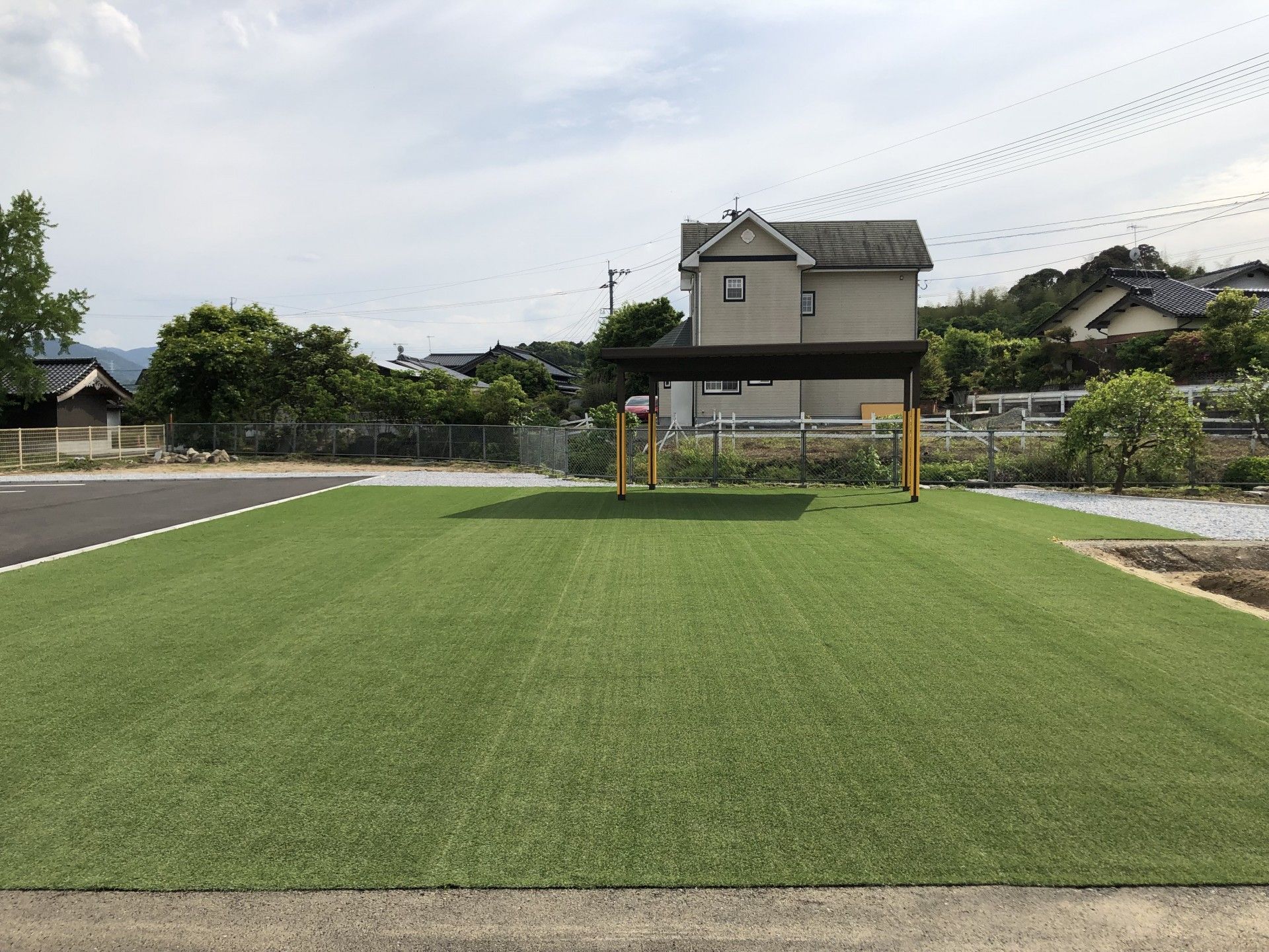 緑豊かな中庭