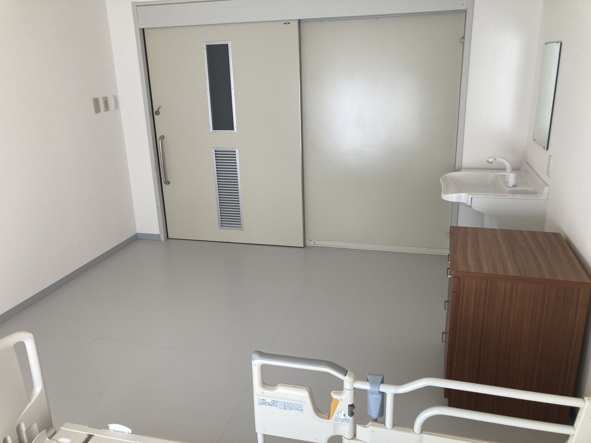 清潔な個室の一角