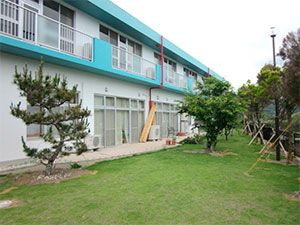 緑豊かな外観の建物