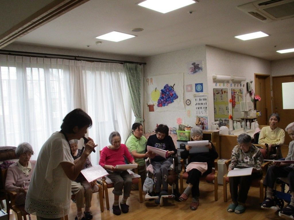 活動中の居間