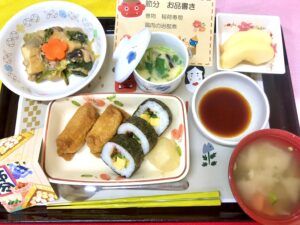 栄養満点の食事風景