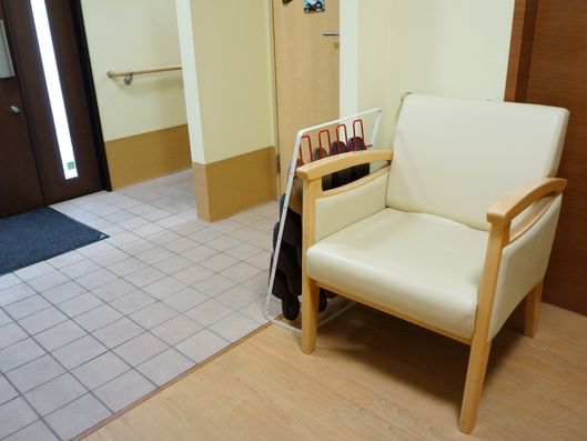 フラットな玄関