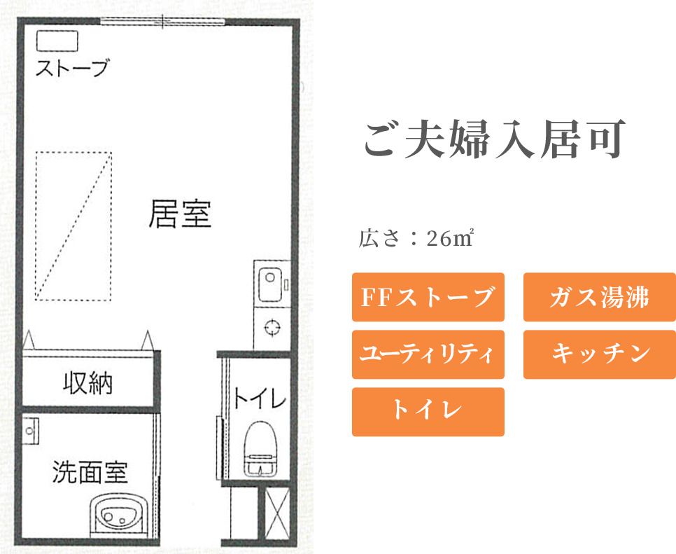 フルールハウスのＡタイプの間取り図