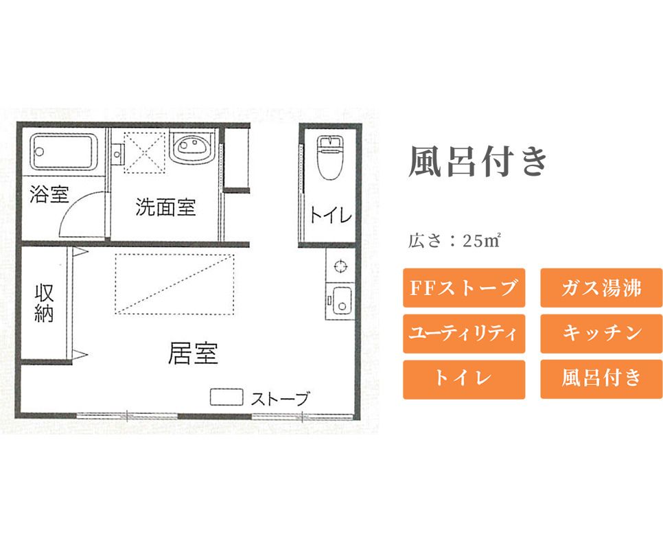 フルールハウスのＢタイプの間取り図