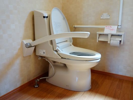 落ち着いた雰囲気のトイレスペース