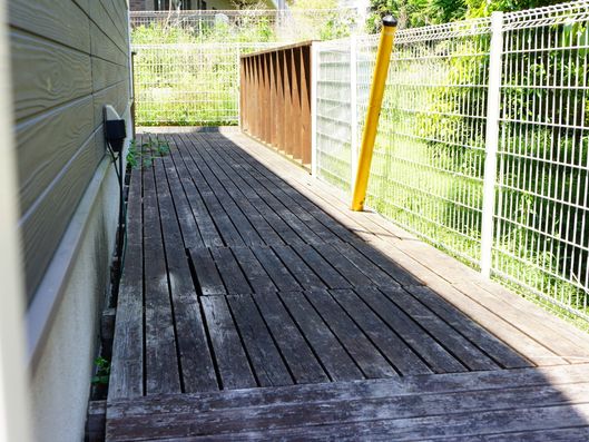 自然豊かなテラス