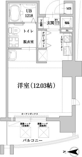 アンリ南福岡のＣ TYPEの間取り図