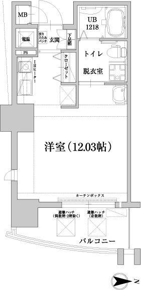 アンリ南福岡のＪ TYPEの間取り図