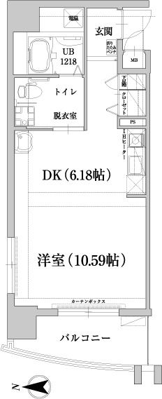 アンリ南福岡のM TYPEの間取り図
