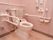 トイレの様子である。ペーパーホルダーが2つ付いている。便座用の消毒液が付いている。温水洗浄便座が設置されている。