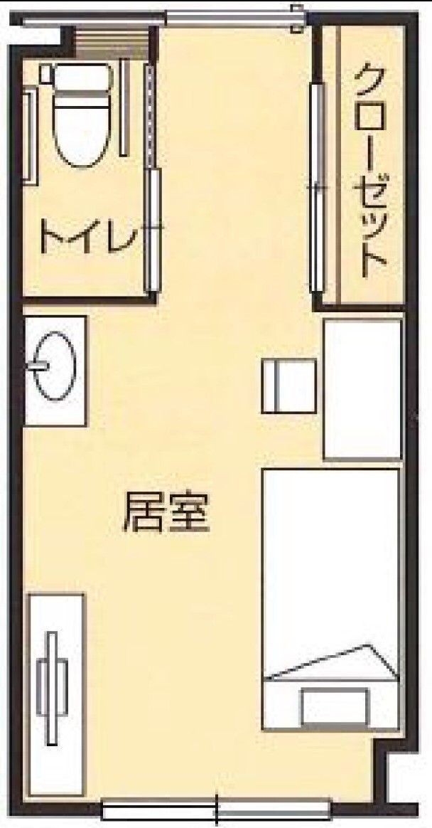 アイケアおおるり新貝の居室の間取り図