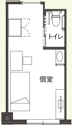 アイケアおおるり天竜川駅前の居室の間取り図