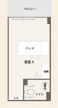 親愛カトレア館のＡタイプの間取り図