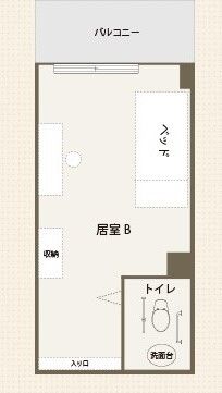 親愛カトレア館のＢタイプの間取り図