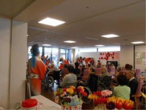 共有スペースで開催されているボランティアによる季節イベント