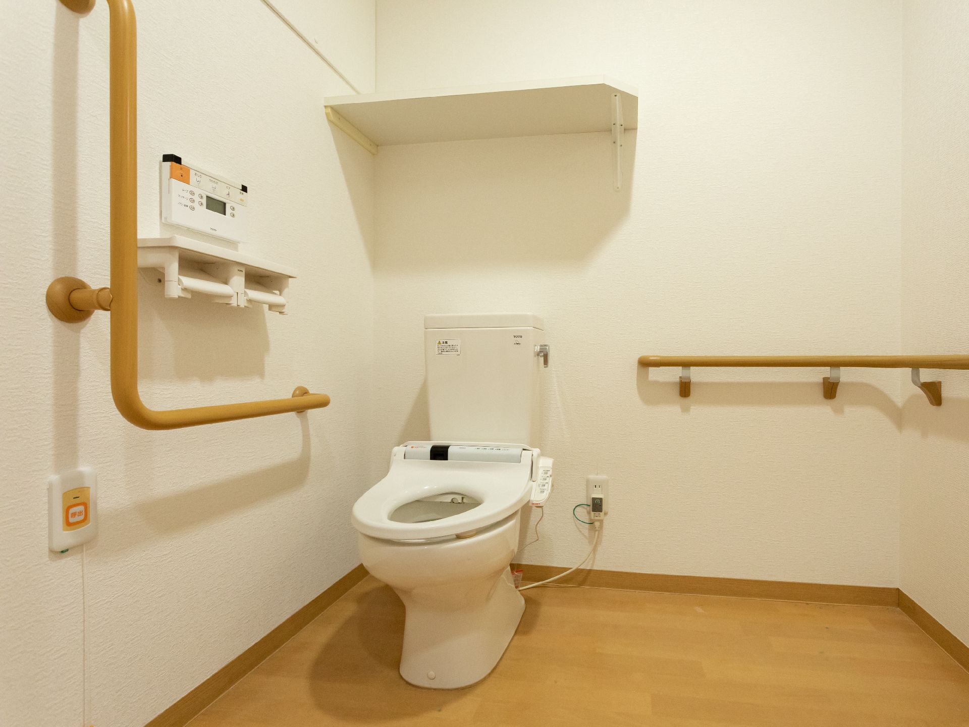 バリアフリー設計されているトイレ