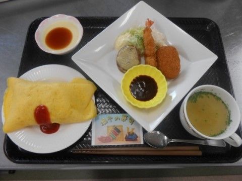 ニチイケアセンター熊本飽田東の端午の節句御膳。イベントに合わせたお食事がございます。季節を楽しみながらお食事ください。