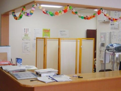 「ニチイケアセンター郡山日和田」のヘルパーステーション。業務活動をしながら、入居者様のコール呼び出しに対応できる。