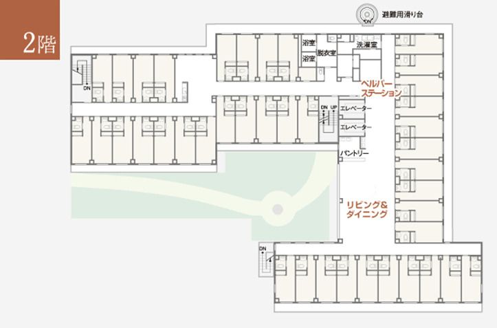 トラストガーデン杉並宮前の2階のフロアマップ