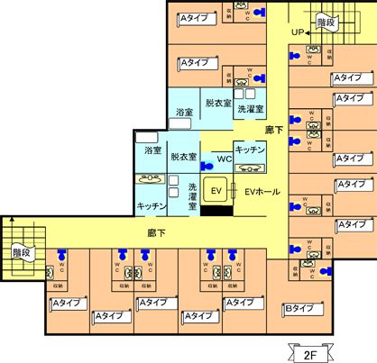 グランセーロ恵喜の2Ｆのフロアマップ
