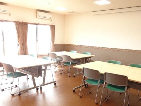 ここさいむら青葉の地域交流室。毎日をより楽しくいきいきとお過ごしいただける環境を揃えております。