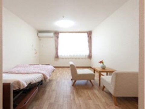 花雲しあわせの居室。居室を全て完全個室制としておりますので、毎日を自分らしく有意義にお過ごしいただけます。