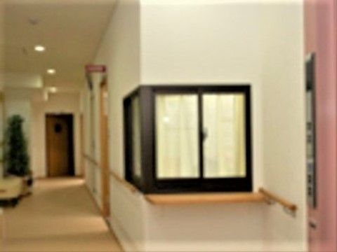 アコード布施の事務所。館内の安全面・セキュリティーに関してを全て担っているお部屋です。