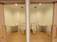明るく清潔なトイレスペース
