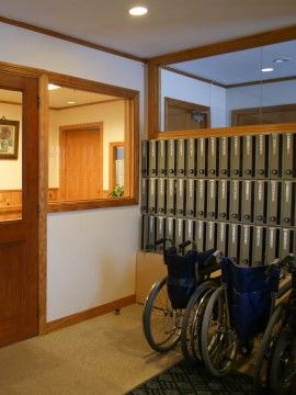 「フェリスヴィラ東茨戸」入居者様個人専用ポスト。大切なお届け物はこちらに投函されます。
