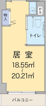やさしい手ライブガーデン宝塚の居室の間取り図