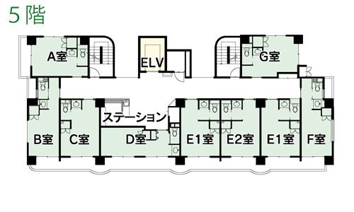 サンベスト上福岡の5階のフロアマップ