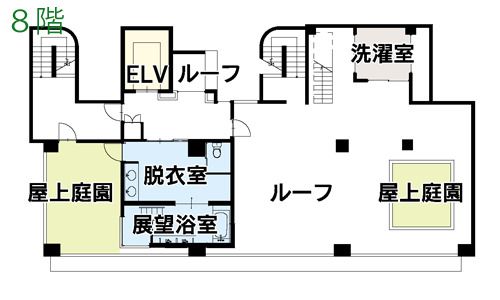サンベスト上福岡の8階のフロアマップ