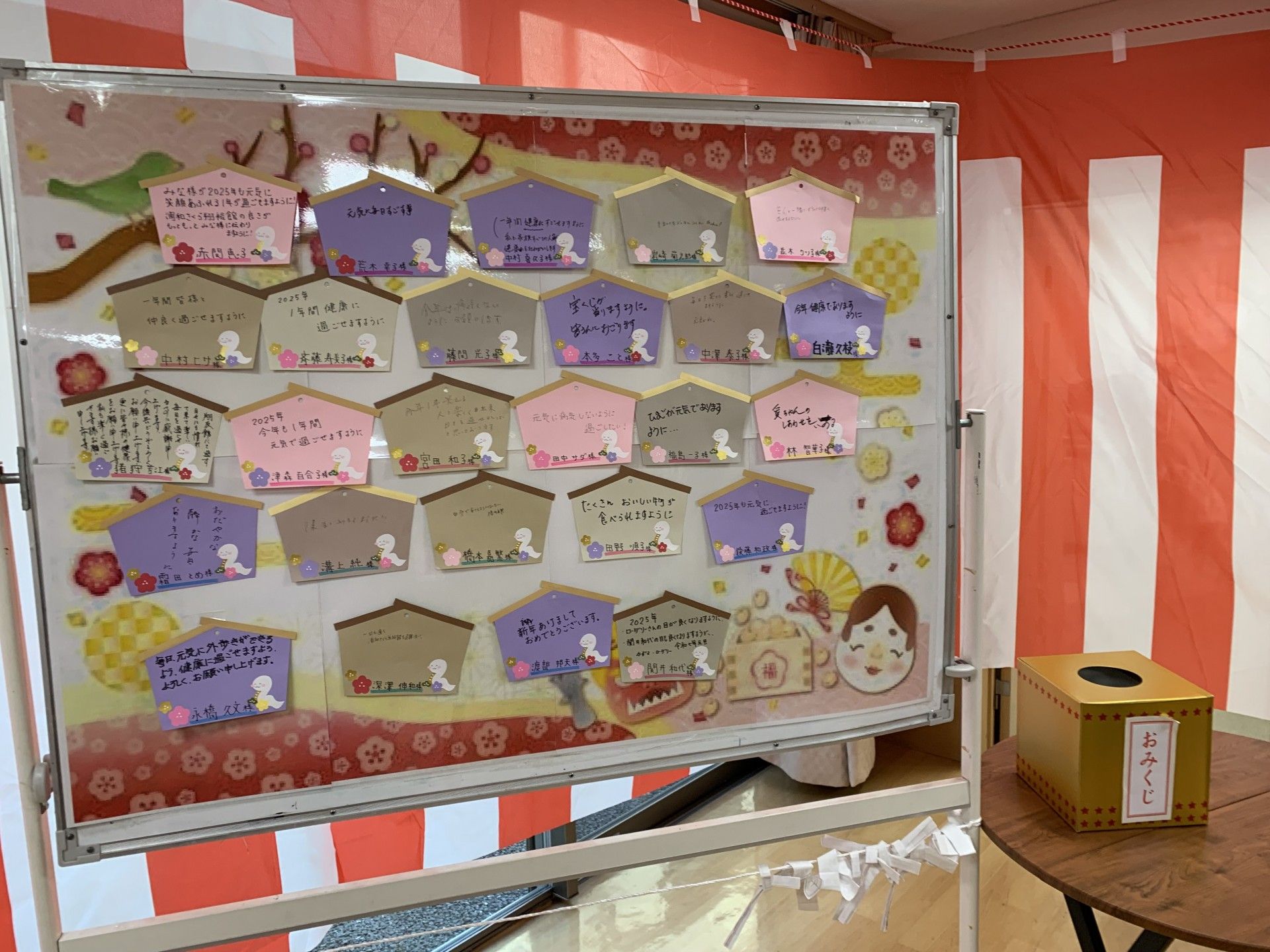 願い事が書かれた掲示板