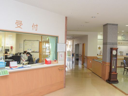 施設の受付