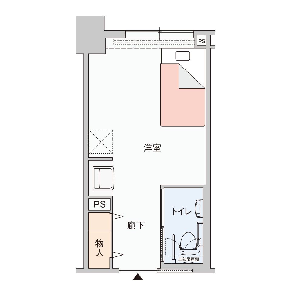 グッドタイム リビング 新浦安のお一人さまタイプの間取り図