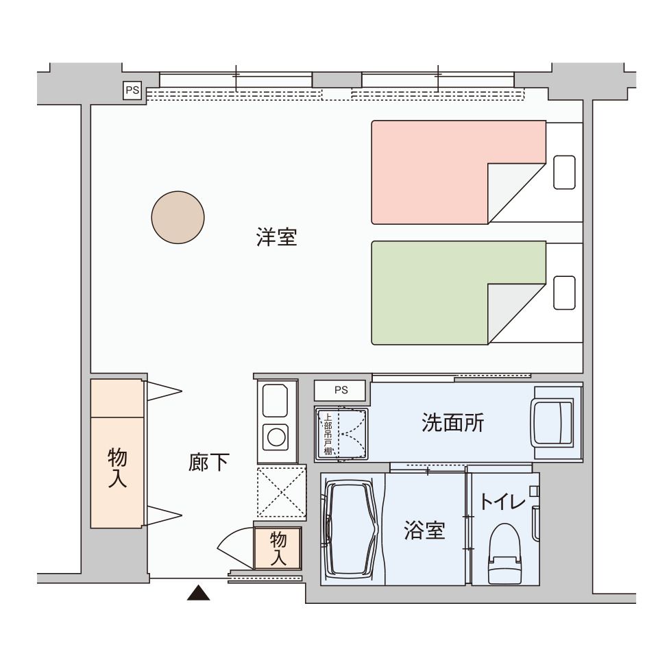 グッドタイム リビング 新浦安のお二人さまタイプの間取り図