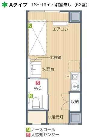 エイム新栄のＡタイプの間取り図