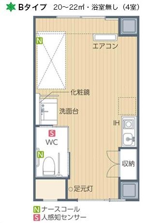 エイム新栄のＢタイプの間取り図