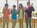 施設内の4人の女性スタッフが写真に写っている。年齢もさまざまであるが、いつも笑顔で元気に対応している。