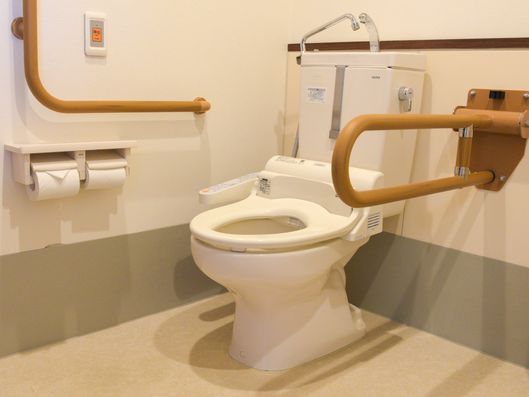 温かい雰囲気のトイレ