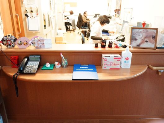 受付カウンター