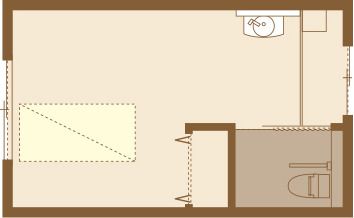 豊心の里のAタイプの間取り図