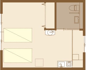豊心の里のCタイプの間取り図