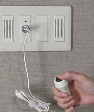 かさね凛生館のナースコール。お一人での時間をより快適に、安心して行っていただけるようナースコールを完備しております。