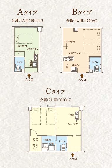 ココファン横浜前里の居室の間取り図