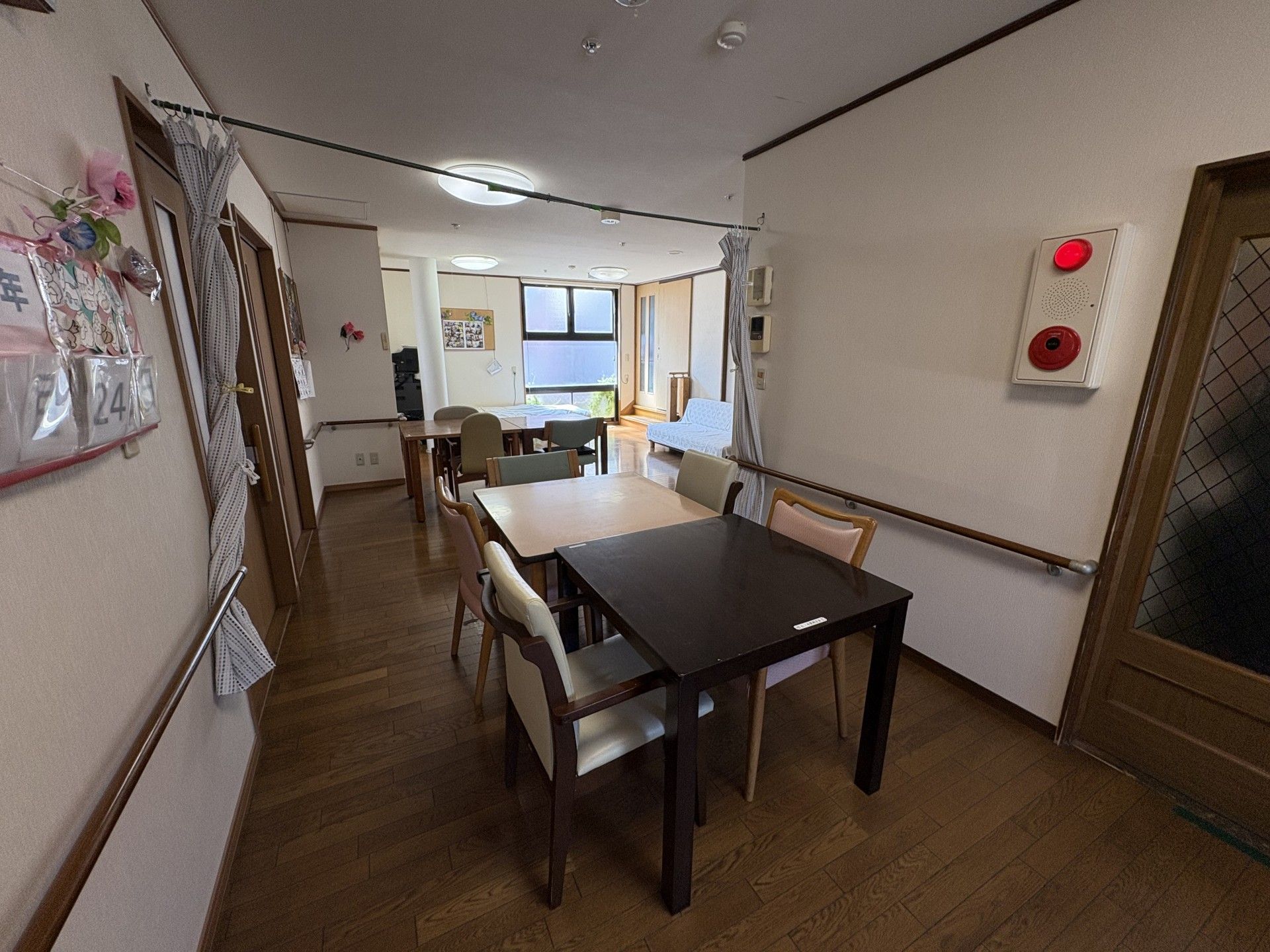 明るい共有スペース