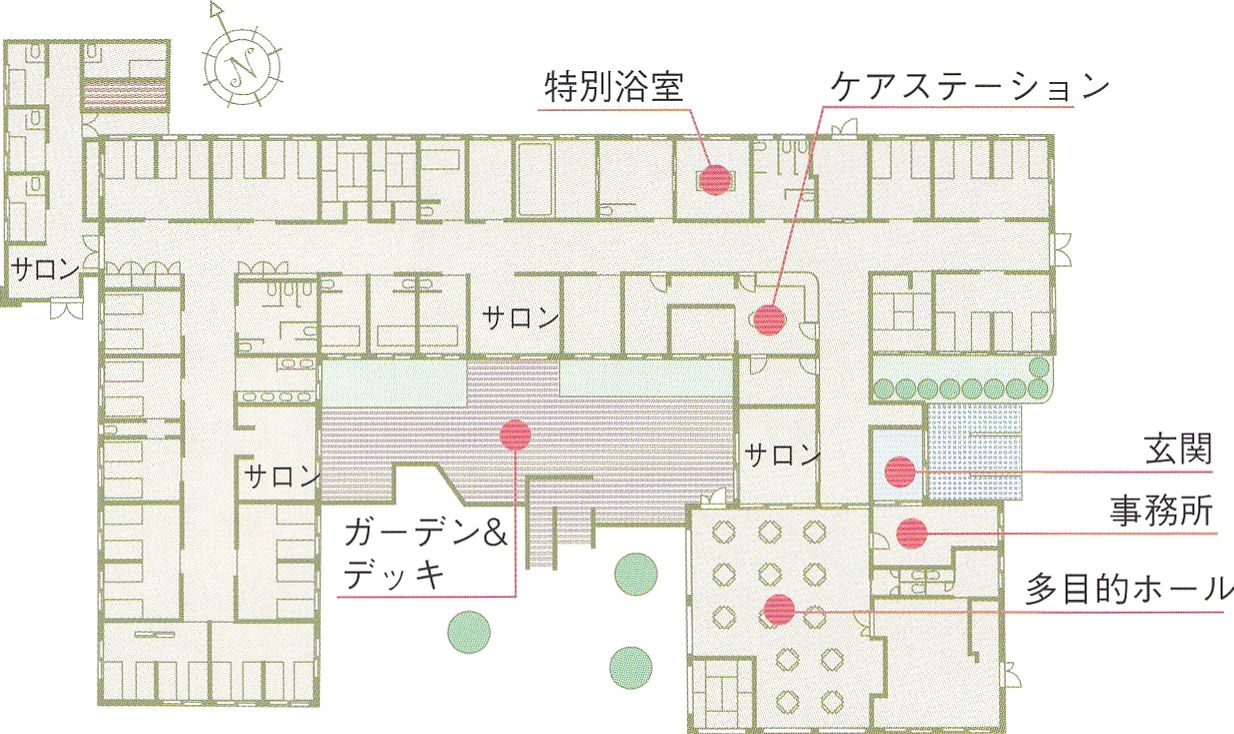 ローズ・ヴィラのフロアマップのフロアマップ