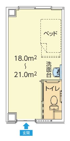 チャームスイート石神井公園の居室の間取り図